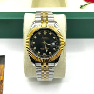 Rolex Oyster | Date | Black Gold Dial Article with Box
