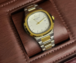 Patek Philippe Geneve | Silver Gold Dial with Box