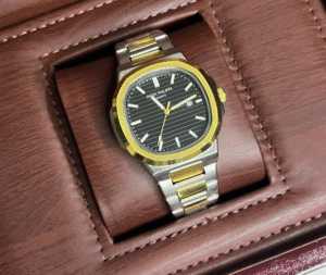 Patek Philippe Genève | Two tone - Black Dial with Box