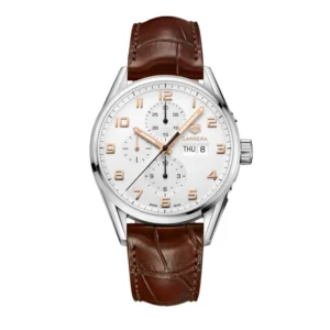 Carrera Luxurious Brown with White leather straps.