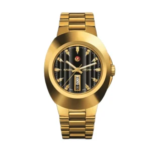 RADO 35mm Gold PVD Black Dial | with Box