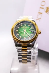 Rolex Oyster | Date | Green Gold Dial Article with Box